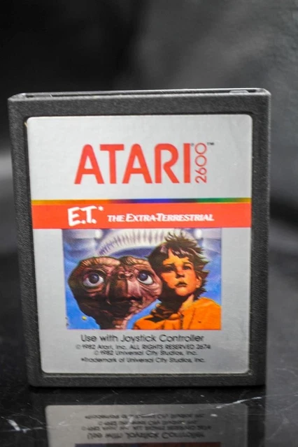 Atari 2600 Video Game Cartridge ET The ExtraTerrestrial 1982 number 2674 Vintage