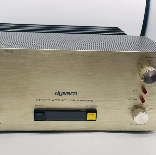 Vintage DYNACO Stereo 400 POWER AMPLIFIER - 2 Channel - USA Made - Working 3