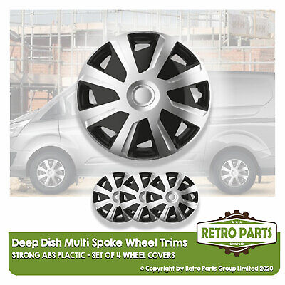 16 inch Spoke Deep Dish Van Wheel Trims for Fiat Vans Hub Caps Covers