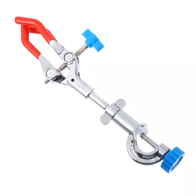 Extension Clamp Grip 3 Prong Swivel Clamp Adjust Laboratory Clamp