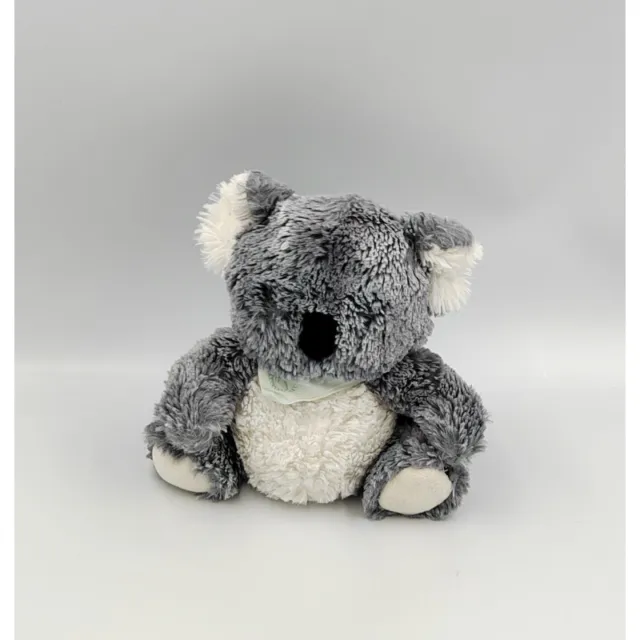 Doudou koala fleuri et couverture grise naissance