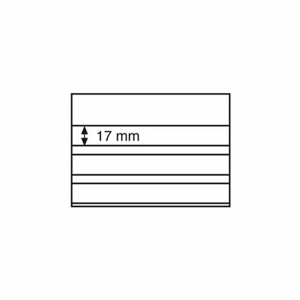 Leuchtturm (341465) Einsteckkarten Standard PVC 158x113 mm, 3klare Streifen mit