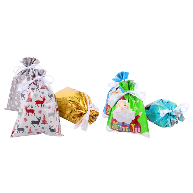 6 Pcs Candy Tote Pouch Drawstring Gift Bag Ornament Container Packing Bag