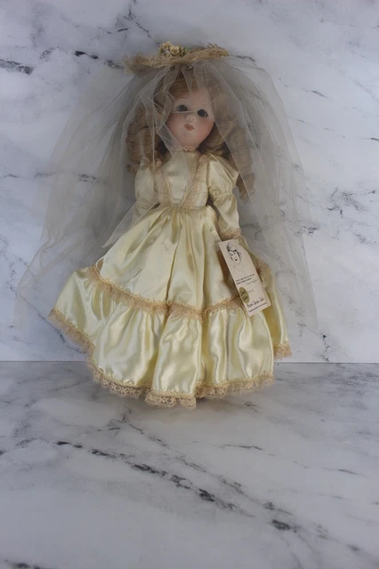 Marjorie Spangler Full Body Porcelain Bride Doll Deborah - Limited Edition-1980