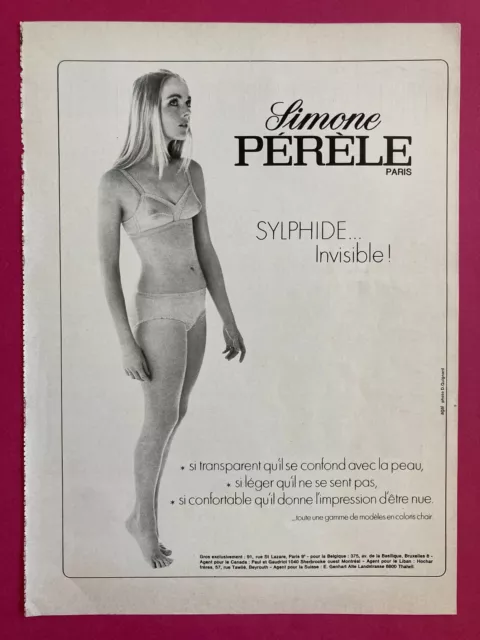 PUBLICIT SIMONE P R LE 1970 mode advertising vintage printemps