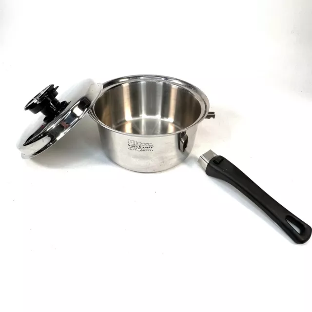 Mainstays Stainless Steel 3-Quart Saucepan with Straining Lid Fast  Shipping(USA)