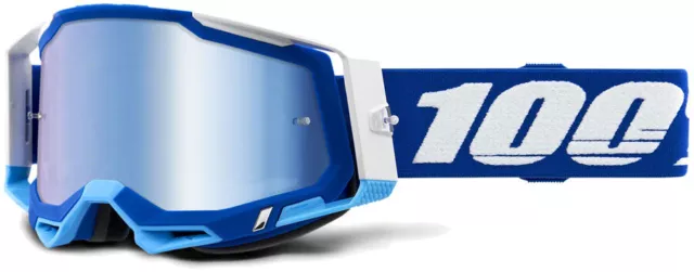 NUEVO 100% Racecraft 2 Gafas - Espejo Azul/Azul