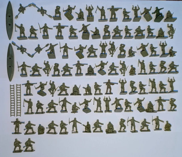 WW2 BRITISH COMMANDOS type 1 - Airfix set 1732 - 1/72 - 100 soldiers £ ...