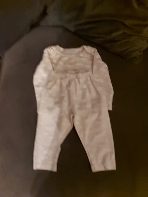 little white company baby girl PJs