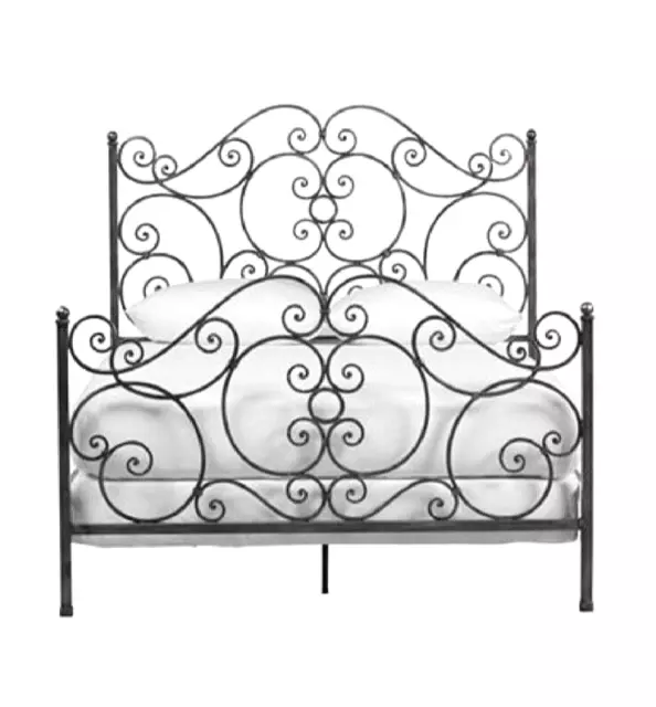 Ethan Allen Maison Iron Scroll Country French Queen Bed #13-5603 FIN 127 *EUC!*