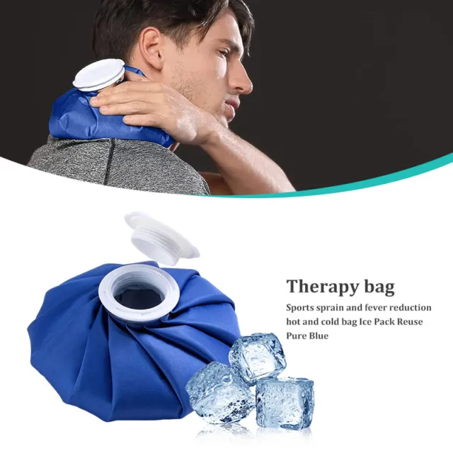 Reuseable Ice Pack Bag Sports Injury Reduce Muscle Pain Swelling First Aid 9inZO