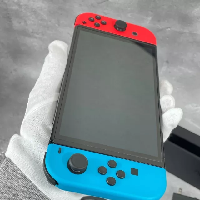 Consola Nintendo Switch 64 GB OLED azul neón y rojo neón envío al día siguiente 2