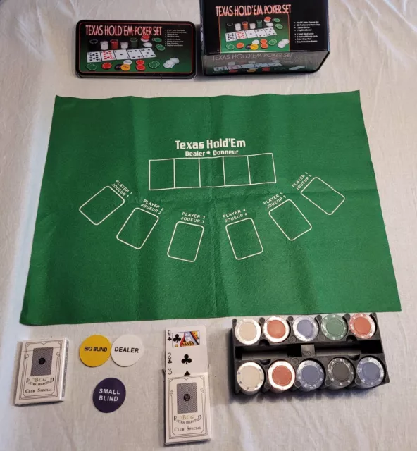 Texas Hold'em Kartenspiel Poker Set