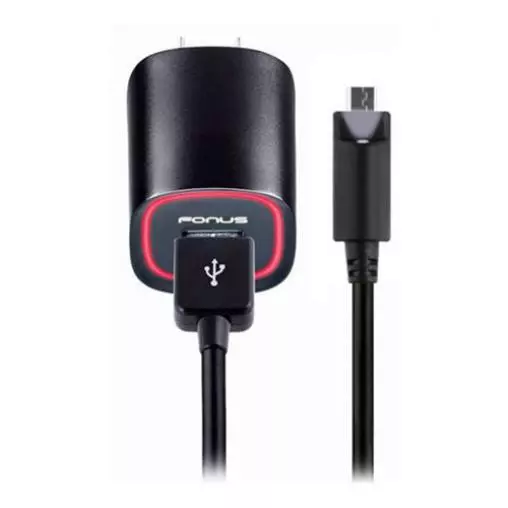 HOME CHARGER 2.4A 6FT CABLE MICRO USB WALL POWER ADAPTER for PHONES & TABLETS