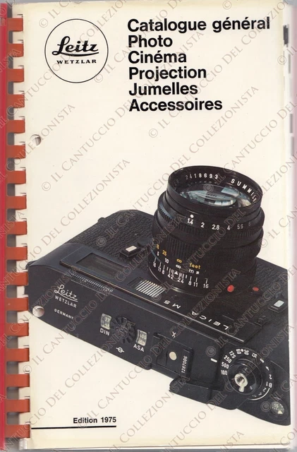 1975 Leitz Leica Catalogue general Photo Cinema Accessoires *booklet
