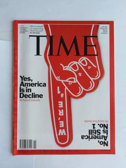 TIME magazine (March 14, 2011) -  Yes, America is in decline/ No America (...)