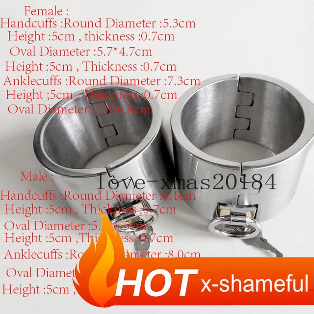 Stainless Steel Handcuffs And Shackles