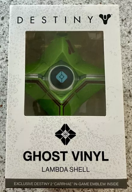 Destiny 2 Ghost Vinyl Lambda Shell Green CROWDED COOP Bungie NEW! Carrhae Emblem