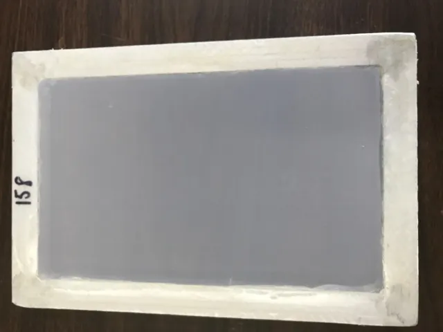 Marco de pantalla de seda de aluminio (8X12" OD) con malla 158 de alta calidad para serigrafía