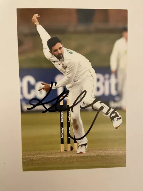 Keshav Maharaj - SOUTH AFRICA CRICKET SIGNED 6X4 PHOTO