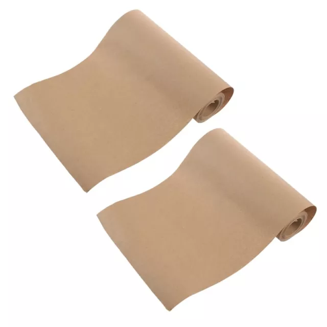 2X 30 Metri  Kraft Rotolo Di Carta Da Imballaggio 30Cm R9Q38701