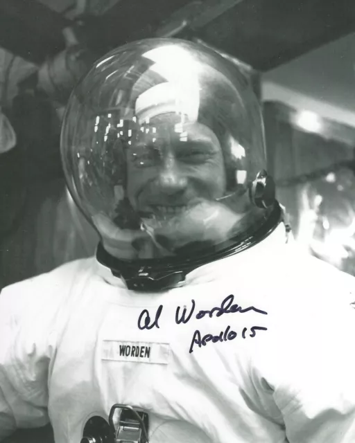 AL WORDEN APOLLO 15 SIGNED 8x10 PHOTOGRAPH 5 NASA ASTRONAUT AUTOGRAPH