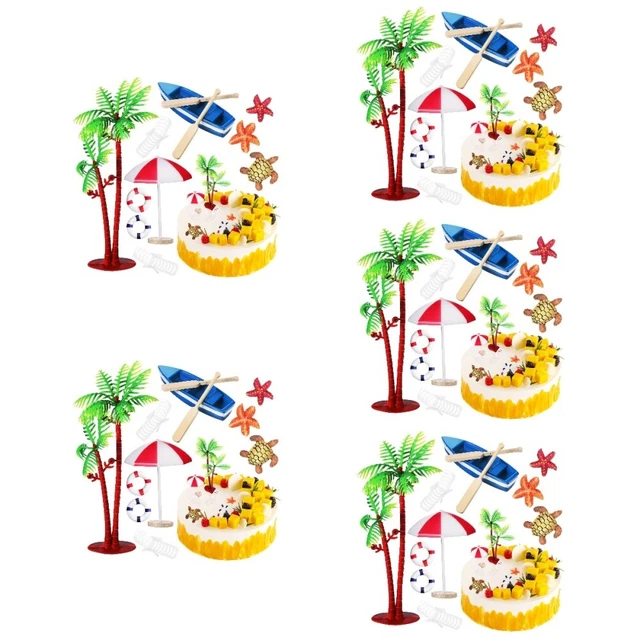 50 pz decorazioni per torte decorative decorazioni per torta spiaggia per festa