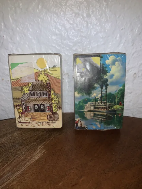Vintage Stardust Nu Vue Playing Cards Made in USA Steamboat Farmhouse Southwest
