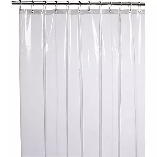 Rideau de douche transparent PEVA 72" x 72" résistant à la moisissure et aux moisissures antibactérien 8G