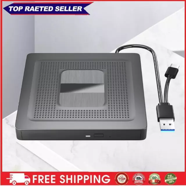 USB 3.0 Type-C CD Recorder DVD Writer Plug and Play Free Drive for Mac Laptop PC