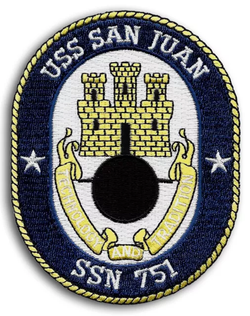 US Navy SSN-751 USS SAN JUAN 1988-Present Submarine Ship Crest Patch