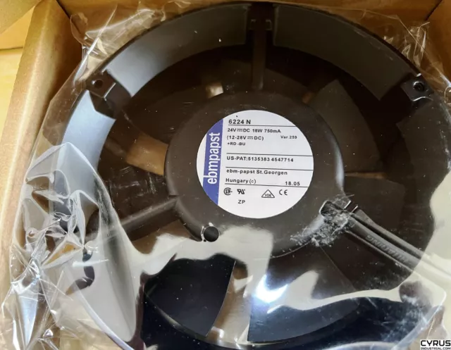 EBMPAPST 6224N FAN 24V 172x51mm 2 pin 2