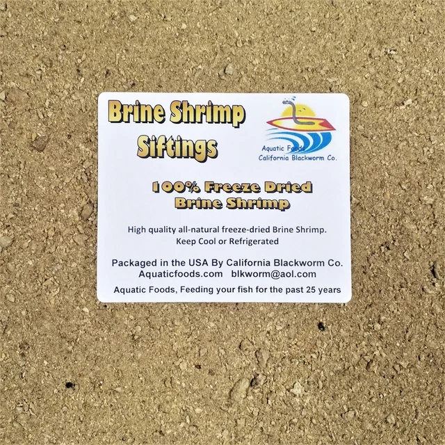 Brine Shrimp Freeze Dried Siftings, Ideal for you DIY Fish Food Makers