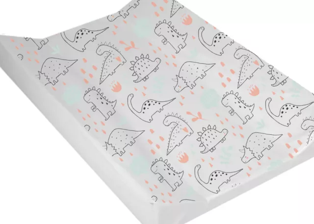 Deluxe Baby Changing Mat Luxury Padded Base With Side Arms Hello Dino Design