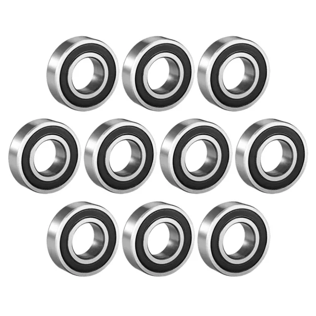 10 Pcs Double Rubber Sealed Bearing 20mm Bearings Ball Stainless Steel Wheel