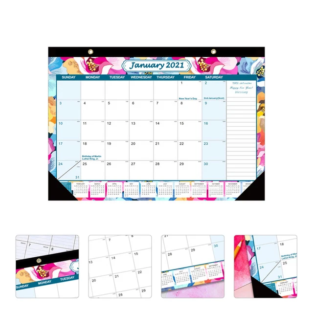 Calendario 2021 Premium Paper 2021 Calendario Decoración del hogar Calendario 2021