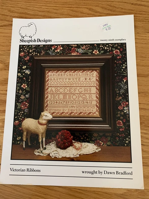 Sheepish DesignsVictorian Ribbon Sampler 29th Exemplary Cross Stitch Chart