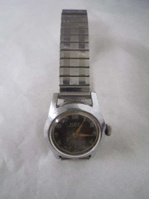 Montre Vintage DILECTA Dame - Mécanique Manuelle, 15 Rubis, Cuir - Fonctionne (Occasion)