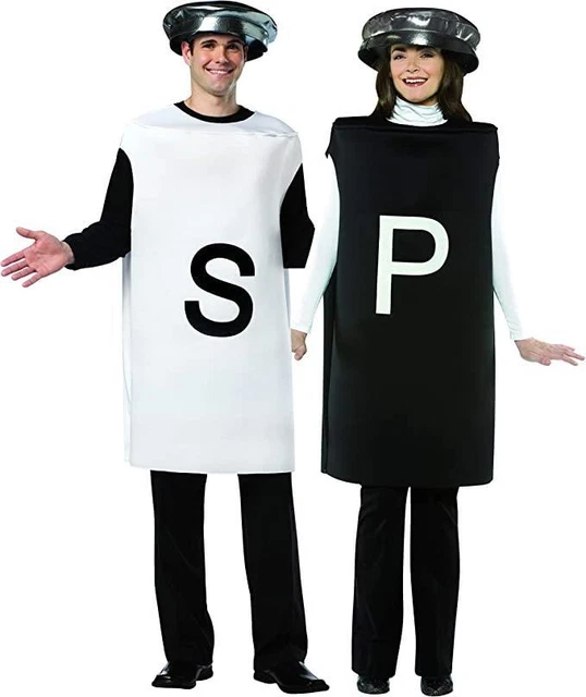 Salt And Pepper Adult Costumes~ Couple Duo Pair ~ Rasta Imposta ~ New In Package