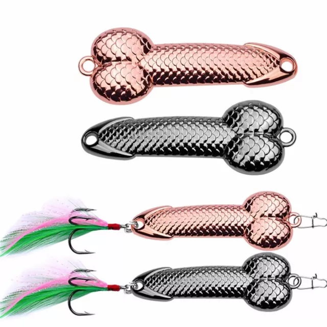 PENIS FISHING LURE Bass Funny Tackle Hook Dick Spinner Spoon Pike