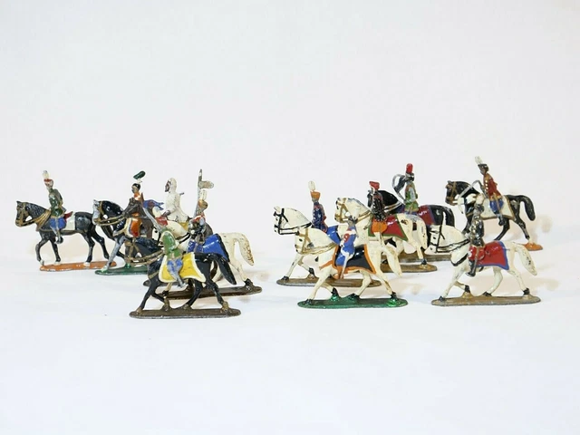 15 Cavaliers Lanciers Français Premier Empire, étain à Peindre, échelle 1:60 (30mm)