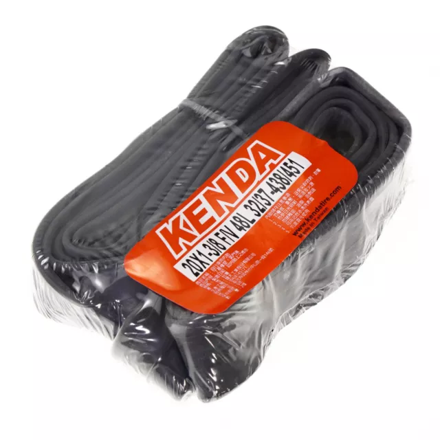 KENDA 20x1-3/8 F/V 48L Presta/French Folding Bike Inner Tubes - 2 pcs