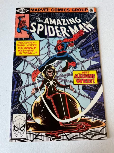 Spider-Man #210 VF+ 8.5 Marvel Comics 1980 MADAME WEB