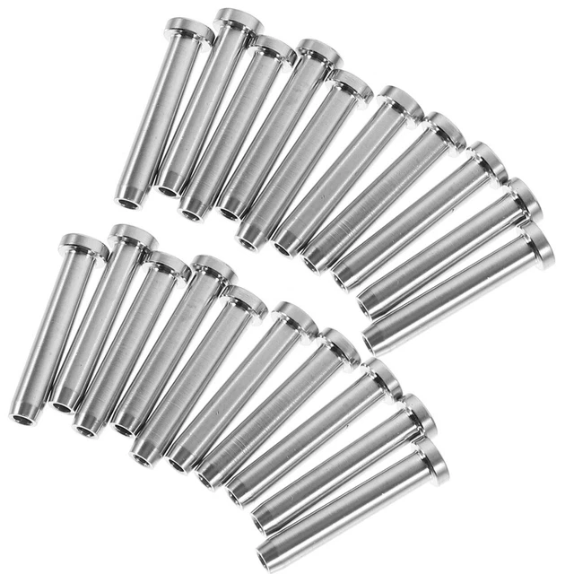 20pcs Swage Dead End Receiver Invisible Metal Post Swage Tender.