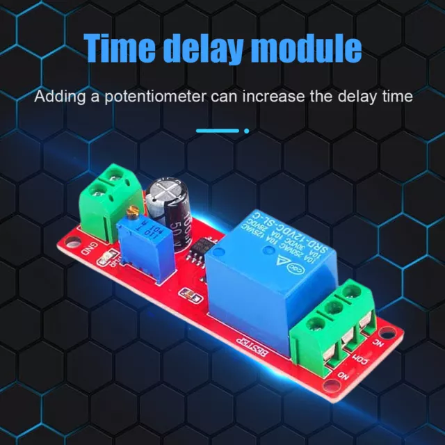 BESTEP NE555 Delay Module 0 To 10 Second Time Delay Module Onboard Equipment 3