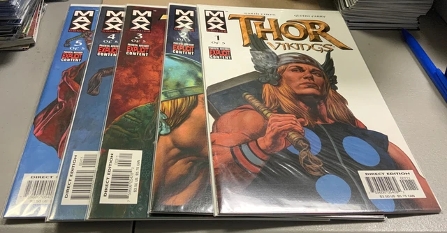 THOR VIKINGS #1-5 Complete Set Garth Ennis Marvel Max Series 2003 1 2 3 4 5