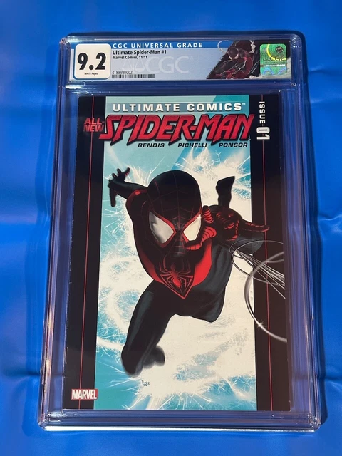 Ultimate Spider-Man (2011) #1 CGC 9.2  Miles Morales Origin : White Pages