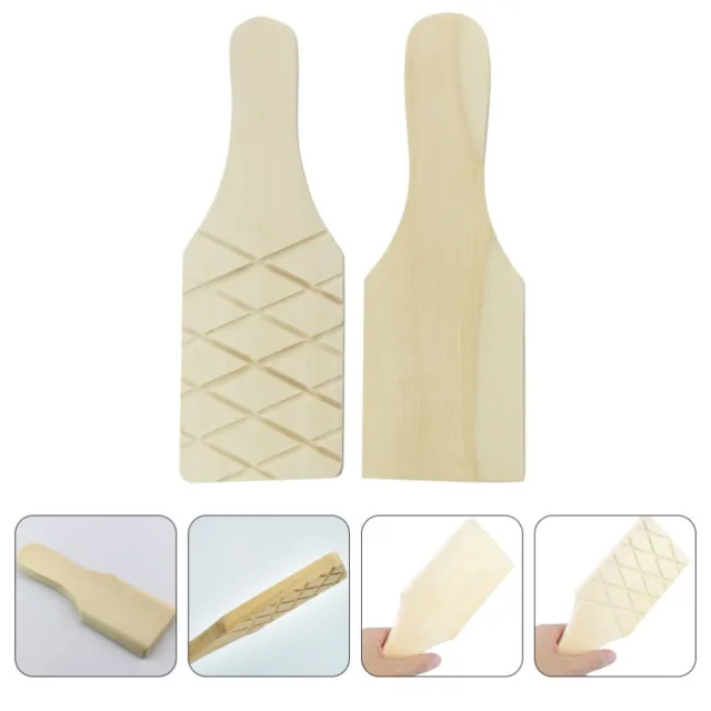 2 Pcs Pottery Wooden Clapper Polymer Modeling Tools Clay Sculpting
