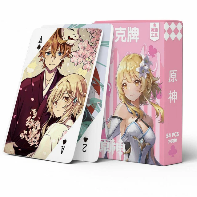 ANIME GENSHIN IMPACT Collection Card Game Cards Girls Game Playing