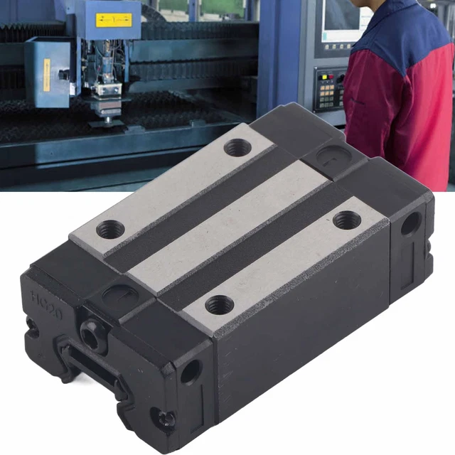 Guida Lineare Miniatura Con Blocco Scorrevole - Larghezza 7 Mm, Lunghezza 55 Mm, Per Precisione - Foto 2